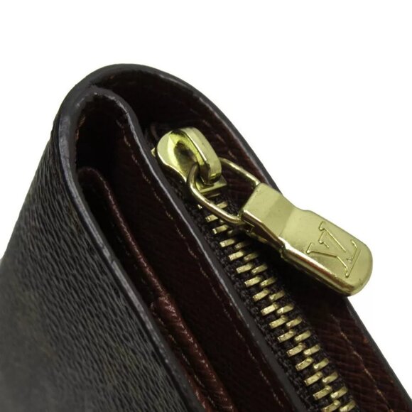 Auth LOUIS VUITTON Compact Zip Bifold Wallet Brown Monogram canvas - Picture 6 of 11